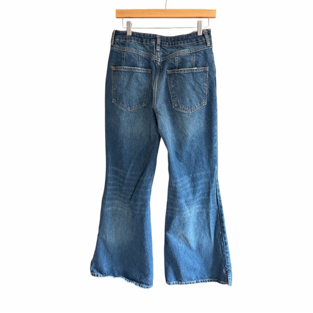 FREE PEOPLE WE THE FREE CRVY Curvy Misfit Flare‎ Jeans Medium Denim 26 - Picture 5 of 14